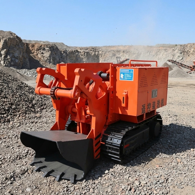 Efficient Rock Loader Machine with Engine Bearing Motor for Mining Tunneling Robust Structure High Loading Capacity 1000kg