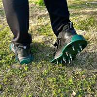 Chaussures aératrices de pelouse pour une aération efficace du sol dans le patio, la cour et les prairies