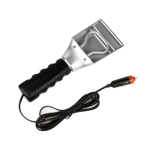 Bymaocar – pelle à neige chauffante 12V, grattoir à glace pour voiture, outil de déneigement hivernal, plastique noir et argenté - Product Image 2