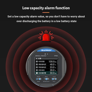 TR24 IP68 wasserdicht 8-100V 0-500A Universal-Autobatterie monitor Lade entladung spannung Batterie kapazitäts anzeige <span class=keywords><strong>Tester</strong></span> Meter - Product Image 5