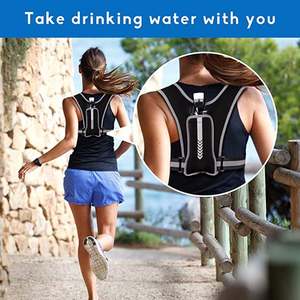Reflective logo Design Viceras <b>Running</b> Hydration <b>Vest</b> Sports Training and <b>Running</b> Athletic Chest <b>Running</b> <b>Vest</b> Bag Phone Holder - Product Image 4