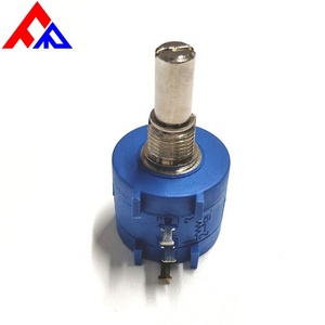 Potenciómetro de Precisión Bobinado con Cable Fanrui FR3590S-2-B502 de 10 Voltios y 10K con Ajuste Superior y Eje de Acero Inoxidable - Product Image 2