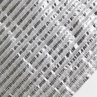 Toile d'ombrage durable en aluminium réfléchissant, filet pare-soleil interne pour serre à 35%-99% d'opacité pour la protection des cultures