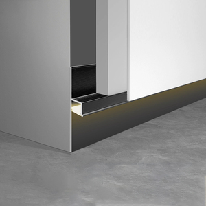 Plaque <span class=keywords><strong>de</strong></span> plinthe LED en alliage d'aluminium <span class=keywords><strong>de</strong></span> haute qualité au design moderne pour hôtels et appartements, modèle dissimulé - Product Image 2