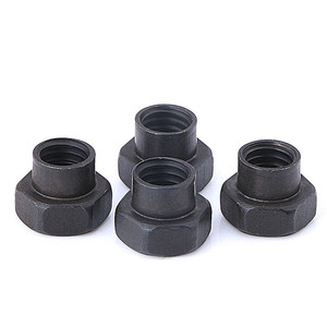 Écrou spécial auto-serrant à tête hexagonale conique, personnalisé, couleur noire, 3 mm - Product Image 3