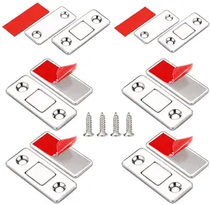 Heavy Duty Cabinet Magnetic Catch Gaveta Do Armário De Cozinha Trava Do Armário Ultra Fina Metal Adesivo Magnético Porta Catch