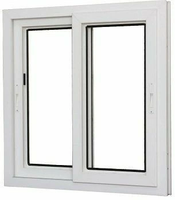 Ventanas de PVC con Marco de Aleación de Aluminio Posmoderno Personalizado HC, Pantalla de Acero Inoxidable, Apertura Deslizante, Resistentes al Viento, para Uso Comercial y Residencial