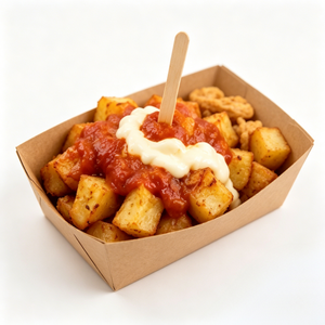 Caja de Snacks al por Mayor, <span class=keywords><strong>Tapas</strong></span> Españolas, Patatas Bravas, <span class=keywords><strong>Papas</strong></span> Fritas, Comida Callejera, Envases Desechables para Alimentos, Caja para Snacks - Product Image 3