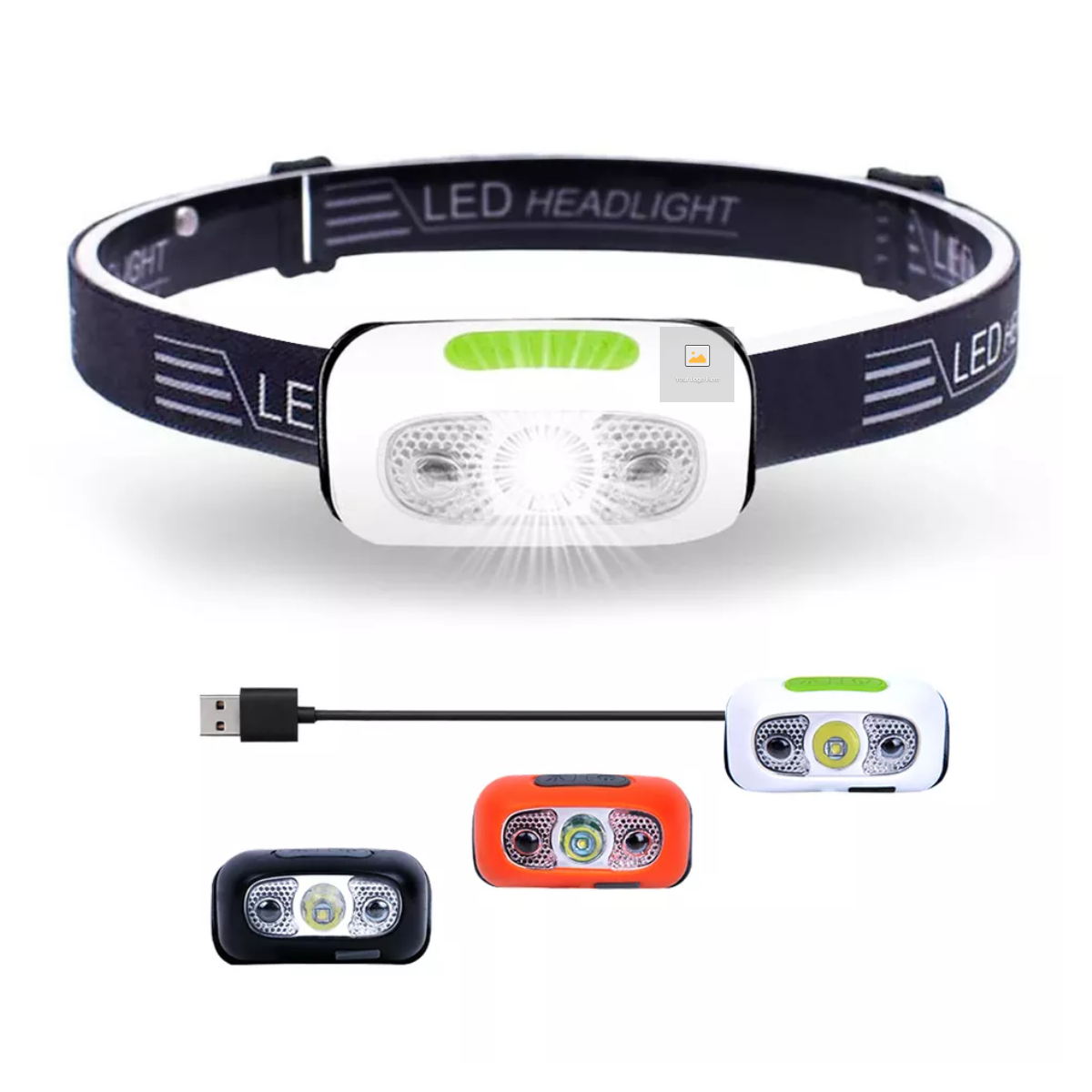 Зарядка от USB мини фары датчик движения яркие светодиодные ходовые фары Рыбная Ловля Водонепроницаемый фары с инфракрасным датчиком