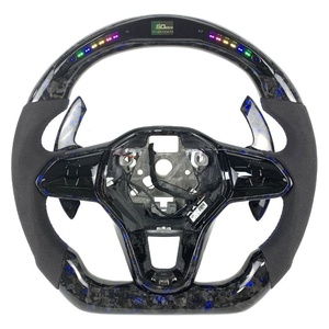 Volante de Fibra de Carbono Forjado LED a <span class=keywords><strong>Precio</strong></span> de Fábrica para Volkswagen MK8 Golf <span class=keywords><strong>Gti</strong></span> CC Passat Teramont <span class=keywords><strong>2020</strong></span>-2024 - Product Image 5