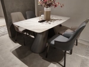 Customizable Sintered Stone Marble <b>Dining</b> Table for Home Restaurant Hotel Furniture - Product Image 5