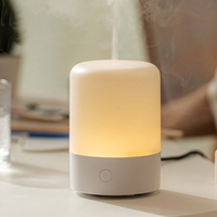 Tragbarer USB-Auto-Aroma diffusor Mini-Desktop-Luftbe feuchter Ultraschall-Wassernebel sprüh gerät mit buntem RGB-Nachtlicht