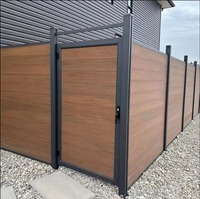 Meilleur choix pour la maison jardin clôture étanche WPC piquets de 6 pieds de haut combinant chaleur et bois traité sous pression bois et vinyle PVC