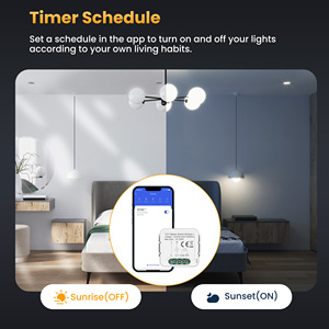 GIRIER Smart Home Automation ZigBee Módulo de interruptor de luz 1 2 3 4 Gang Interruptores de pared de control de 2 vías - Product Image 5