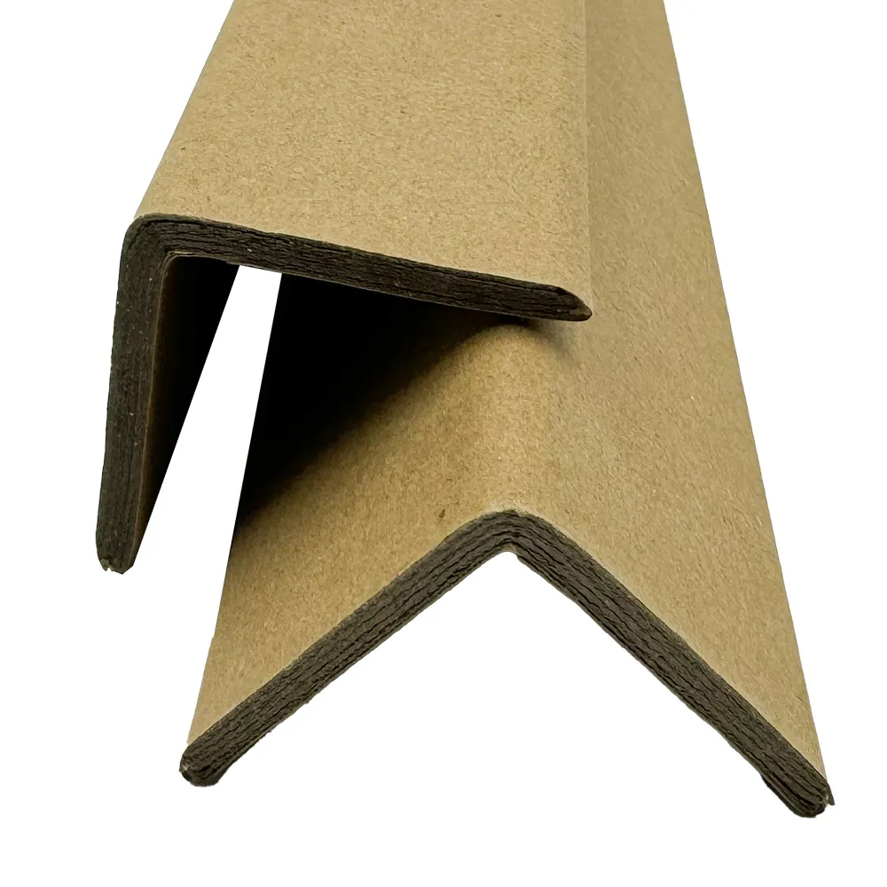 Strong hard corrugated kraft carton corner protector paper angle bead cardboard wall edge protector