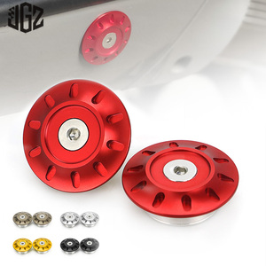 อุปกรณ์ตกแต่งรถจักรยานยนต์ ฝาครอบน็อตกันชนทำจากอะลูมิเนียม CNC สำหรับ <span class=keywords><strong>Vespa</strong></span> GTS GTV 200 300 <span class=keywords><strong>125</strong></span> Sprint Primavera LXV <span class=keywords><strong>LX</strong></span> <span class=keywords><strong>S</strong></span> 150 - Product Image 1