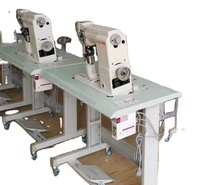 MACHINE à coudre le cuir et la roue dorée, vêtement à DOUBLE aiguille pour garder les couleurs de la main, modèle 9920, DOUBLE aiguille