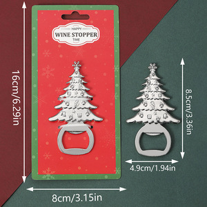 Hiện Đại Phẳng Giáng Sinh Train Mở Chai Lễ hội Kỳ Nghỉ Rượu Vang Bia Mở Đảng Ủng hộ Quà Tặng Cho Nam Giới Phụ Nữ Giáng Sinh Stocking - Product Image 6