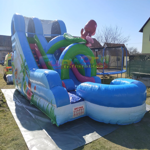 Toboggan aquatique gonflable singe bounce <b>house</b> waterslide jumpers <b>inflatable</b> monkey water slide with pool - Product Image 3