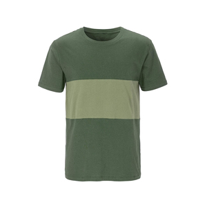 เสื้อยืดคัลเลอร์บล็อกพรีเมียมสำหรับผู้ชาย ผลิตจากผ้าฝ้ายผสมเนื้อนุ่ม พร้อมดีไซน์บล็อกสีตัดกันทั้งแขนและตัวเสื้อ - Product Image 1