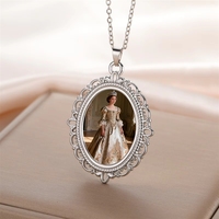 Collar con Colgante de Acero Inoxidable con Foto Personalizada, Estilo Retro, Certificado CE, Joyería para Dropshipping, Regalo para el Día de la Madre