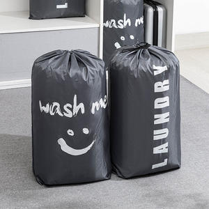 ถุงซักผ้าแบบเชือกรูดผ้าอ๊อกซ์ฟอร์ด ความจุขนาดใหญ่ กันน้ำ สำหรับจัดเก็บเสื้อผ้า ผ้าห่ม รูปทรงสี่เหลี่ยมผืนผ้า ตั้งได้ - Product Image 2