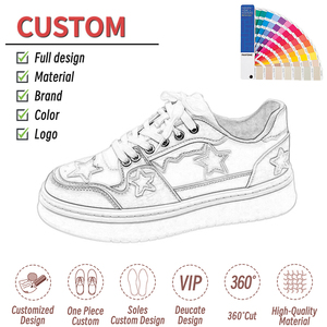 Zapatos de estilo para caminar 2023, zapatillas planas de alta calidad para mujer, zapatos de skate blancos, zapatos de diseñador con logotipo personalizado, calzado para hombre - Product Image 3