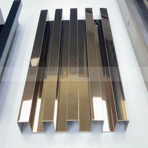 LL292 Modern Black Matte Stainless Steel Metal <b>Sheet</b> Grille Wall Panel Louvers Decorative Fluted Panel Hotel Apartment Hall - Product Image 4