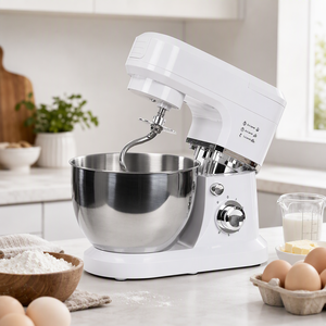 <span class=keywords><strong>Robot</strong></span> de cuisine électrique <span class=keywords><strong>Cuisinart</strong></span> en acier inoxydable, 6 vitesses, 1500W, 6L/8L, batteur sur socle professionnel pour boulangerie - Product Image 2