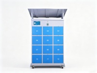 Armoire de remplacement de batteries étanche IP54 à 12 emplacements, échange rapide en 15 secondes, station libre-service 24h/24 pour trottinettes/motos électriques