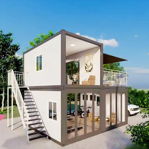 Maisons préfabriquées pliables en kit à assemblage rapide pour la vente en gros, Villas 3 chambres, Maisons conteneurs habitables - Product Image 1