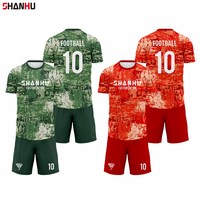 Maillot de football personnalisé Guangzhou Shanhu, vêtements de sport, impression par sublimation, respirant, séchage rapide, polyester pour hommes, vente en gros pour équipes