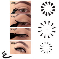 Vente en gros de timbres eye-liner Cat Eye Makeup cruelty free pen Sexy Double-end vegan Winged Waterproof Liquid Organic Stamp Eye-liner