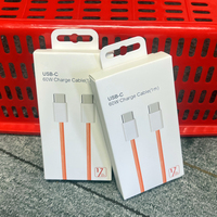 Cable de Carga Rápida y Datos Tipo-C Trenzado de 1M/2M y 60W para iPhone 15/16/17 Pro Max e Impresora