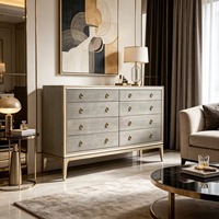 Commode de chambre à coucher en bois massif moderne, console de salon, buffet, commode de chambre à coucher artisanale avec rangement