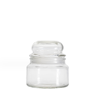 Récipient vide personnalisé de 4oz 12oz 17oz 24oz pot à bougie classique en verre transparent mat avec couvercle en verre et boîte pour la décoration de la fabrication de bougies