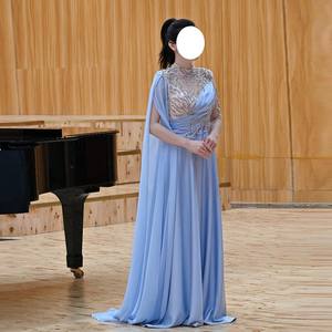 SF3045F Nuevo Vestido de Noche para Bodas, Ideal para Presentadoras, Actuaciones Vocales Folclóricas, <span class=keywords><strong>Canto</strong></span> <span class=keywords><strong>Bel</strong></span> <span class=keywords><strong>Canto</strong></span>, Preparación para Exámenes de Arte - Product Image 2