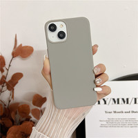 Offre Spéciale Bonbons Couleurs Silicone Mat TPU Téléphone étui pour iphone 15 14 13 Pro Max Plus 12 Mini 11 XR XS 8 7 6 17 16e Cas