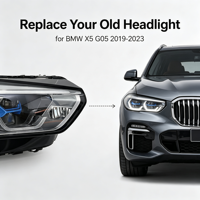 Phares LED pour système d'éclairage automobile LED adaptés à BMW X5 G05 2019-2023 OE 6315A783B1 6315A783B2