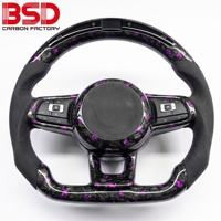 Volant en fibre de carbone forgé pour l'intérieur des voitures Volkswagen Golf MK6 MK7 GTI CC MAGOTAN Lamando Passat Tiguan