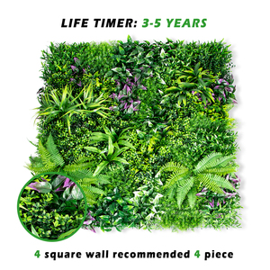 Pq67 Hight Chất Lượng Giả Gỗ Hoàng Dương Hàng Rào Treo Màu Xanh Lá Cây Tường Hệ Thống Topiary Cây Nhân Tạo Cây Xanh Tường Trang Trí Nội Thất Vườn - Product Image 3