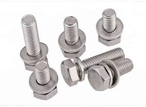 उच्च शक्ति स्टील हेक्स सिर बोल्ट उच्च जस्ता गर्म-डुबकी गैल्वेनाइजेशन दीन मानक A2-70 के साथ डबल अंत करना - Product Image 3