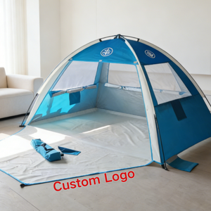 LS Otomatik Açılır Plaj Güneşliği Çadırı |   Logolu Açık Hava Balıkçılık, Kamp ve Seyahat Gölgelik Plaj Şemsiyesi - Product Image 2