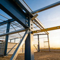 Structure en acier préfabriquée pour ferme d'élevage de moutons et de chèvres, hangar, bâtiment pour vaches laitières, bâtiment d'élevage de bétail