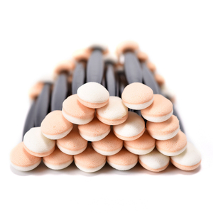 20 unidades/bolsa de aplicadores de esponja de doble cara para polvo de uñas efecto espejo y sombra de ojos, brochas de maquillaje desechables para ojos, labios y manicura - Product Image 1