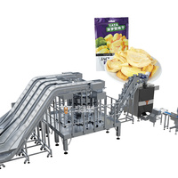 Machine d'emballage de chips de bananes séchées en sachet scellé à l'azote avec peseur multi-têtes VFFS entièrement automatique