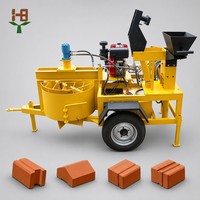 Machine à fabriquer des briques M7MI Twin Moving Interlocking BTC, machine à blocs de terre compressée, prix abordable