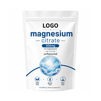 Vitahall OEM Citrate de Magnésium en Poudre 500mg par Portion Sans Arôme Sans OGM Sans Gluten Complément Alimentaire Marque Blanche