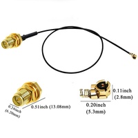 15Cm 2.4G Rp-Sma Connecteur Femelle vers Ufl U.Fl 1.13 Câble Pigtail 100Mm 150Mm Long Rp Sma Jack vers U.fl 1.13 Câble Rf