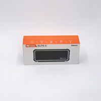 Boîte rigide en trois parties en carton doré et argenté personnalisé avec col pour produit électronique, haut-parleur